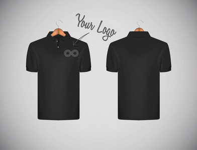 s slimfitting short sleeve polo shirt with logo for advertising