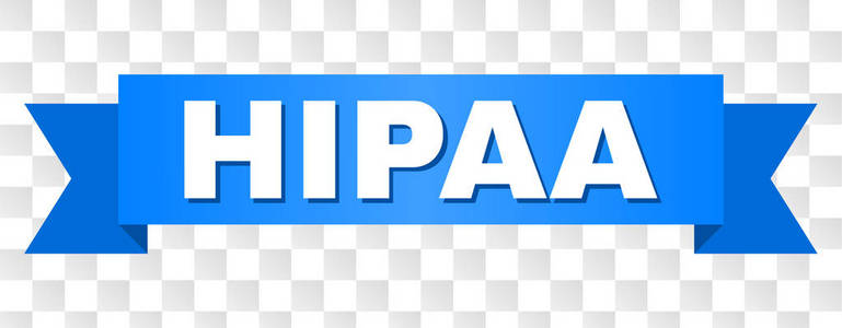 带有 hipaa 标题的蓝色磁带