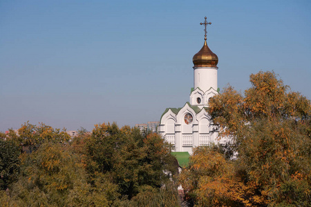 乌克兰dnepropetrovsk修道院岛上的圣尼神庙