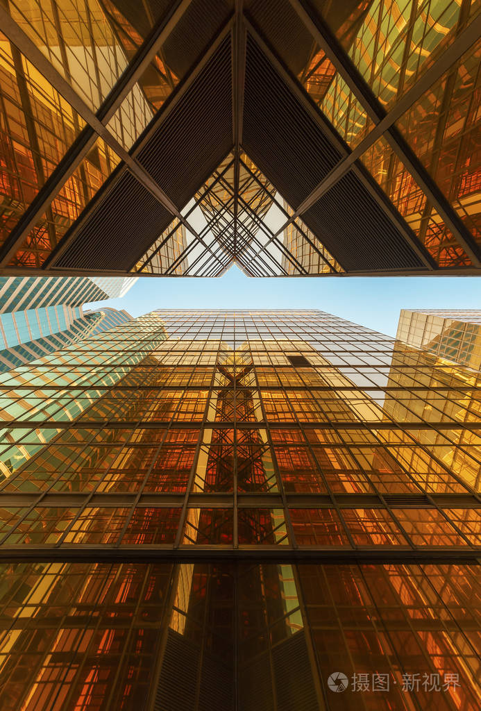 建筑抽象. 现代办公大楼的详情