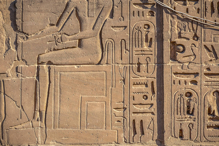 古埃及的古代象征，古埃及的墓壁上的皇家城市卢克索