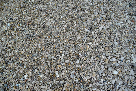 早晨海边有石头和沙子