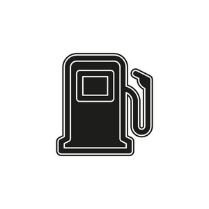 加油文字加油站符号-汽油泵,汽油符号矢量图标.能量标志.