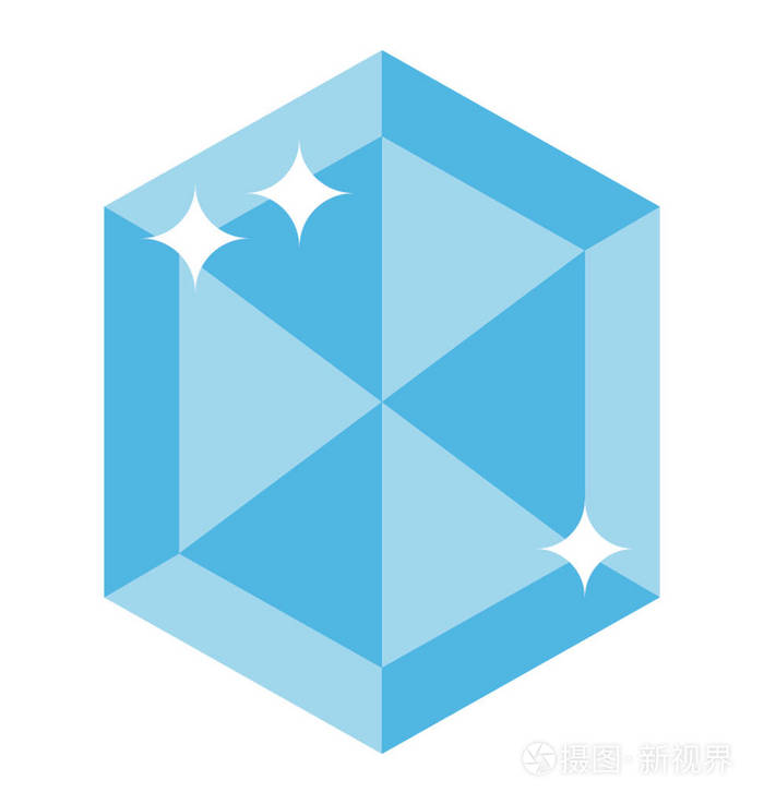 钻石硬币矢量平面设计.