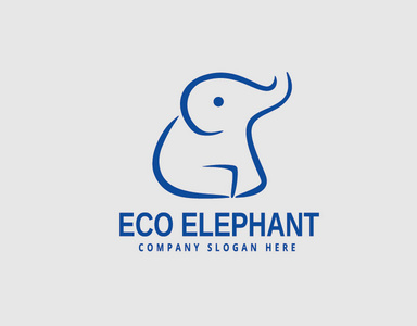 生态大象标志也被称为标志设计