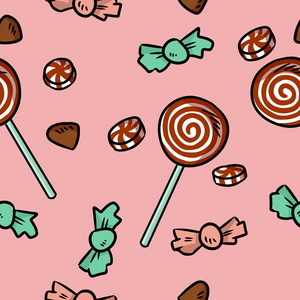 手绘圣诞卡通涂鸦背景照片