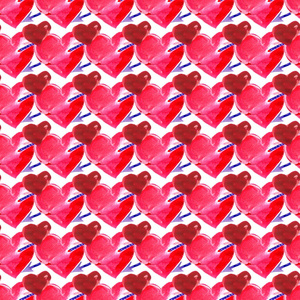 s Day background with red hearts 