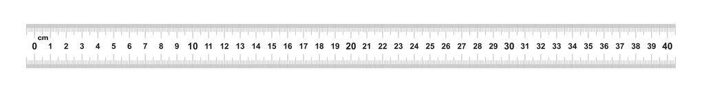 双面尺40厘米或400毫米。分值0.5mm..精确长度测量装置..校准网格