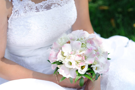 s hands. Wedding day.