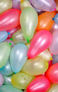 彩色水球背景照片