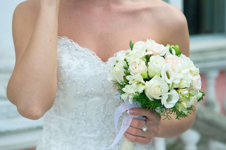 s hands. Wedding day.