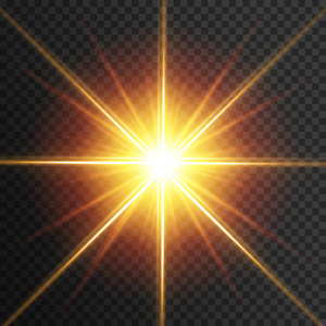 梦幻光束光效光效辉光. 星星闪烁的亮片. 抽象空间背景.