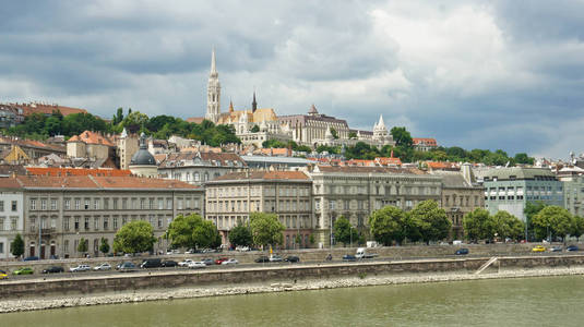 布达佩斯全景城市景观和多瑙河