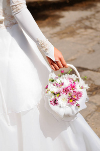 s hands. Wedding day.