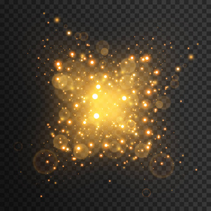 光效辉光. 星星闪烁的亮片. 抽象空间背景. 闪光高亮光束.