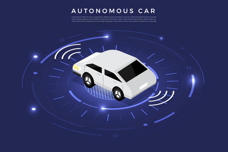 无人驾驶汽车图片-无人驾驶汽车素材-无人驾驶汽车插画-摄图新视界