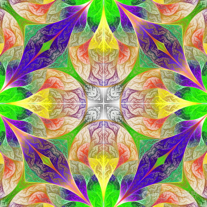 分形设计中的五彩美丽图案.