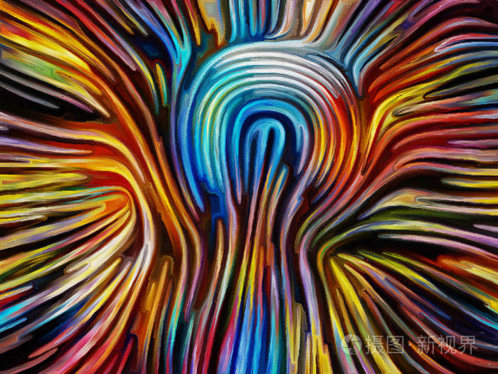 彩色碎片彩色玻璃图案的抽象设计,以想象力,创造力,艺术和设计为痔忖