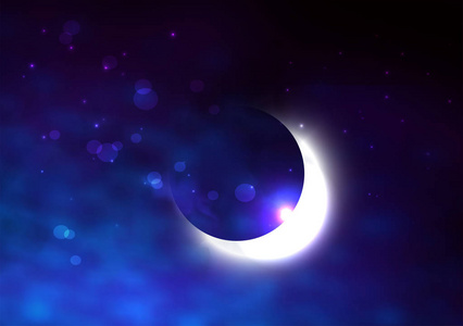 星月夜图片-星月夜素材-星月夜插画-摄图新视界