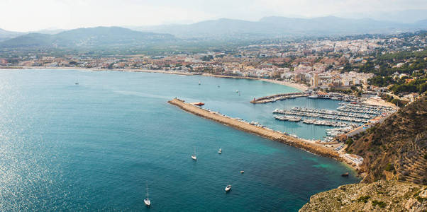 西班牙阿利坎特地中海的 javea xabia 村