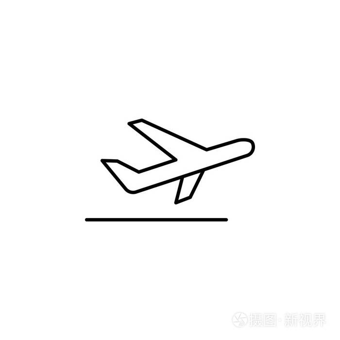 飞机. 标志和符号可用于白色背景上的web徽标,移动应用程序uiux.