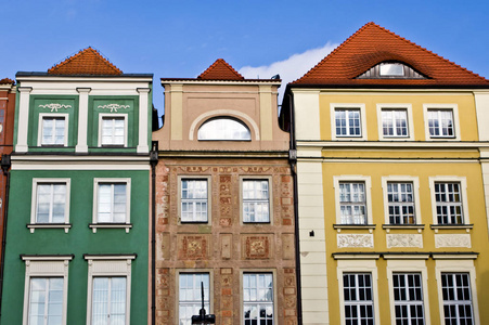 彩色的建筑立面图片