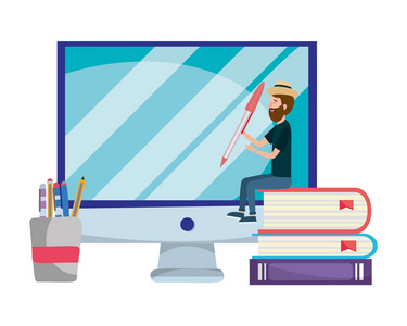 教育计算机图片