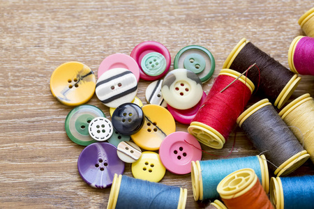  colored spool rope and buttons