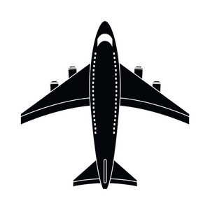 运输概念飞机卡通矢量图平面设计