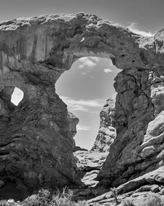 犹他州Arches国家公园的景观