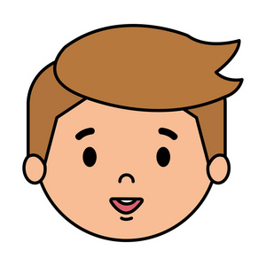 男孩的头部外伤图片