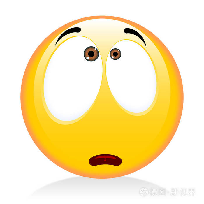 表情符号震惊滑稽的脸