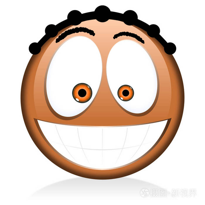 黑色表情符号微笑