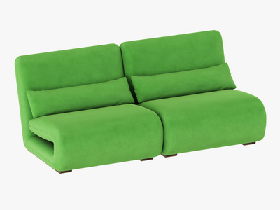 软两绿椅面料3渲染