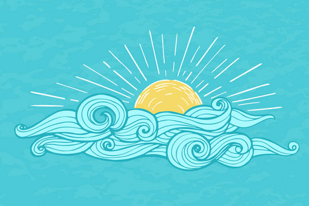 绘画的天空图片