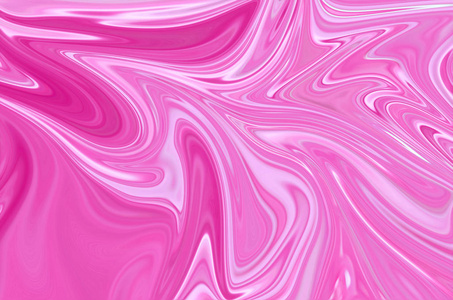 液体抽象图案与塑料粉红色图形颜色艺术形式。 具有液体流动的数字背景。