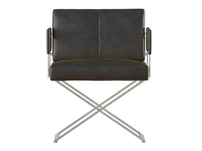 黑色铁椅子图片