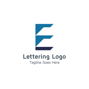 矢量字母e适用于商业或贸易商业品牌