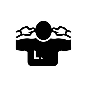 执著坚固的黑色图标顽固照片