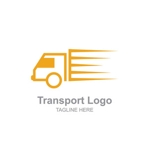 简易黑线矢量图标简易运输卡车标志野营简易线标签抽象纺织纹理矢量图