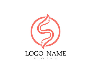 司logo矢量线模板字体.