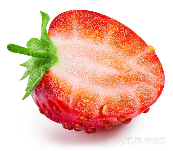 草莓白底隔离