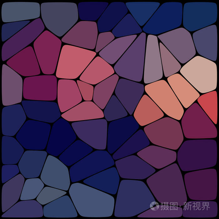 抽象马赛克图案. 由不同形状的元素组成的抽象背景,以马赛克风格排列.