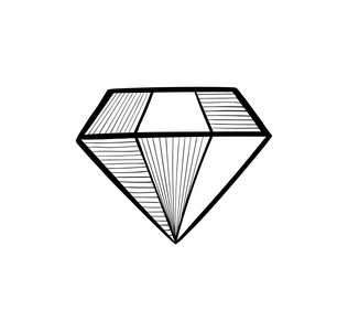 钻石素描图片-钻石素描素材-钻石素描插画-摄图新视界