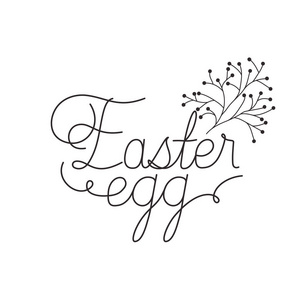 复活节鸡蛋标签隔离图标