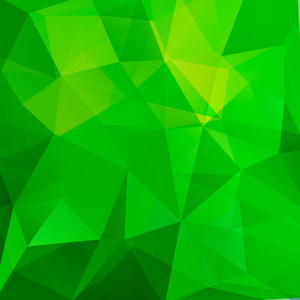 几何图案多边形三角形矢量背景绿色色调。 插图图案