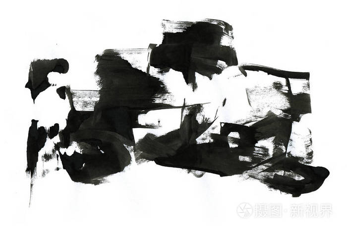 抽象墨水背景 大理石风格 黑色油漆笔画纹理在白纸上 用于网页和游戏设计的壁纸 格鲁格泥艺术 笔汁的宏观形象 暗黑的笑容照片 正版商用图片18qt14 摄图新视界