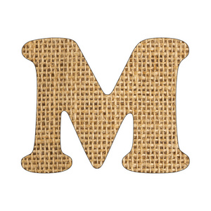 M，字母表字母背景纹理