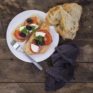  rock salt Focaccia bread 