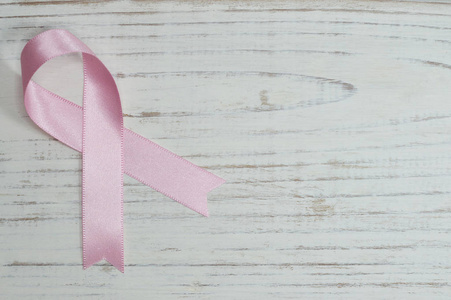 乳腺癌丝带照片，为您的健康和预防项目或癌症出版物。